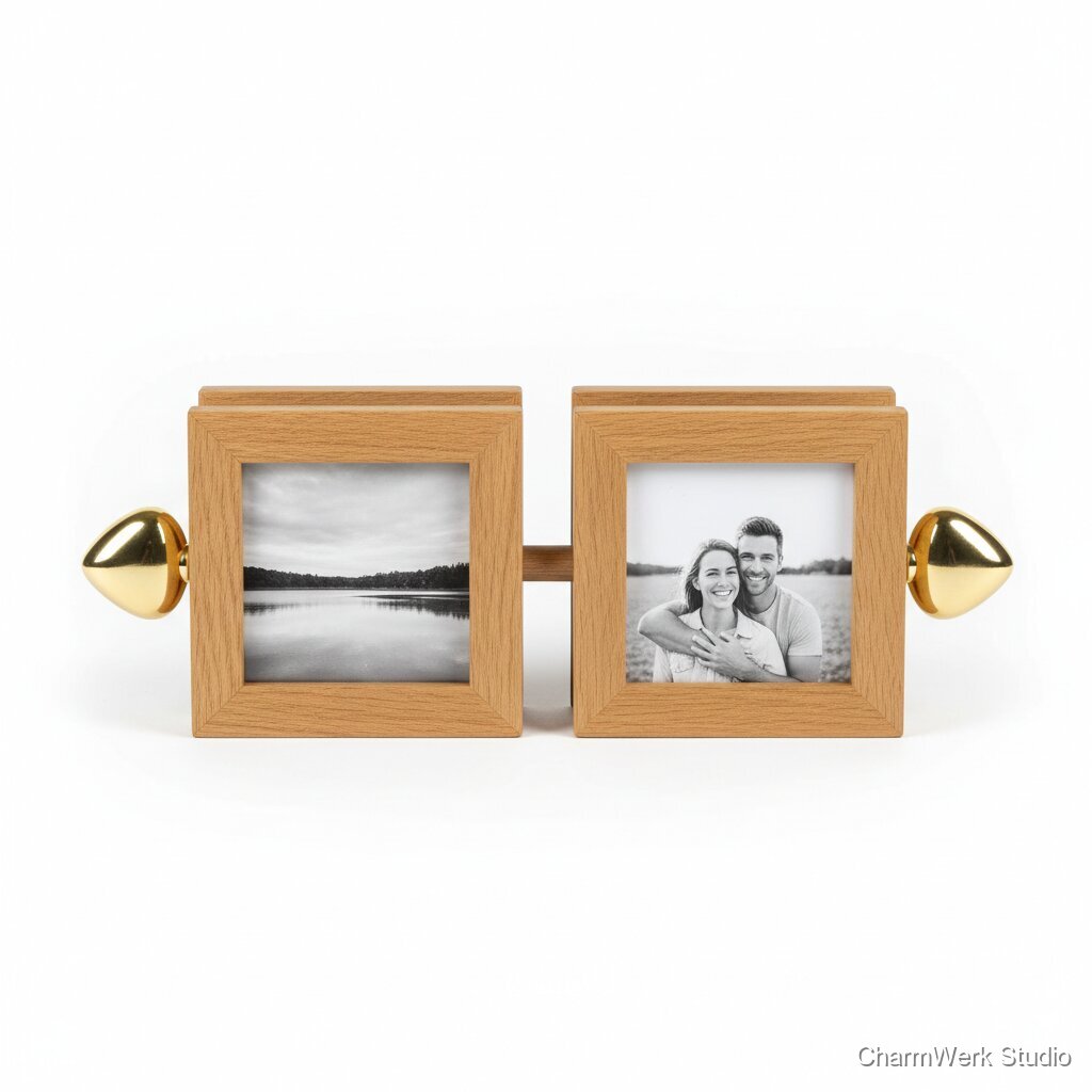 CNC-Foto-„Flip“-Rahmen mit Herzachsen