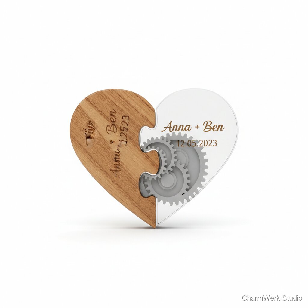 „Für immer“ Schlüsselanhänger-Set mit Steck-Mechanik