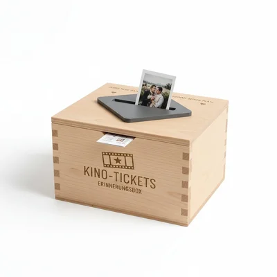 „Kino-Tickets“ Erinnerungsbox mit 3D-Schlitz